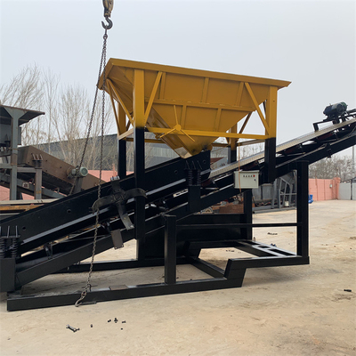 Trabajos de construcción Instalación móvil de trituración y cribado de mineral de vibración de doble capa