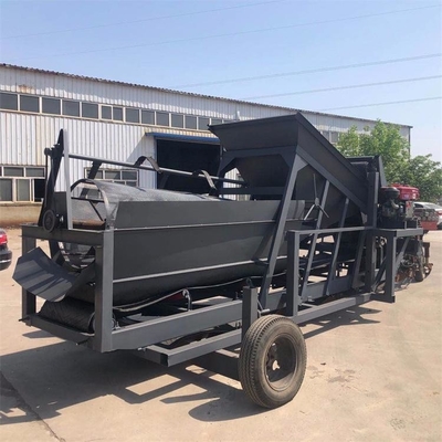 Máquina de cribado de suelos Vibración de tres capas pantalla de tambor alimentada externa para 1800 KG de mineral