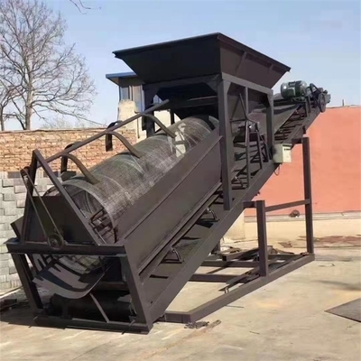 Máquina de cribado de piedra de apoyo de peso de 1800 kg para proyectos de construcción a pequeña escala