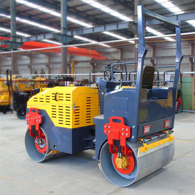 Unidad de accionamiento hidráulico con diámetro de tambor de 800 mm Mini compactador de rodillos con consumo