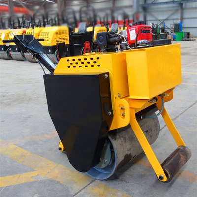 500 kg Roller vibratorio de choque hidráulico Roller de carretera pequeño de tambor único para proyectos de carreteras