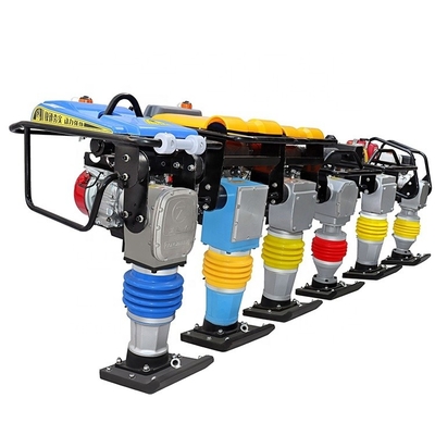 Compactor de placas de 90 kg de tamaño personalizado Rammer de amortiguación de vibración fuerte con GX160 / Robin Gasolina