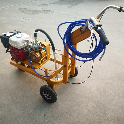 Máquina de línea de marcado de la superficie de la carretera de rociado en frío de empuje manual con punto de venta único