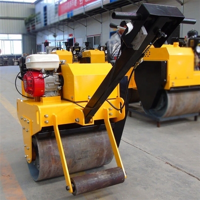 Walking Behind Road Roller 600kg con motor CHANGFA y 20KN * 2 fuerza emocionante