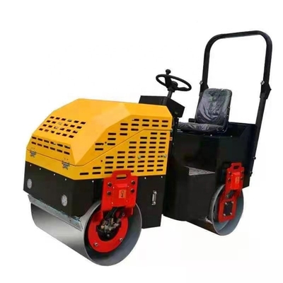 Motor de alta potencia 600 kg Roller vibratorio de doble rueda para caminar detrás de la carretera