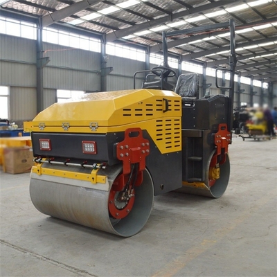Motor de alta potencia 600 kg Roller vibratorio de doble rueda para caminar detrás de la carretera