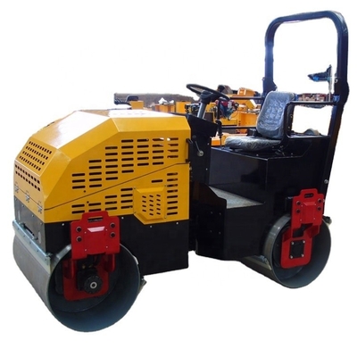 Compactor manual de rodillos de doble tambor para pavimentación de carreteras pequeñas