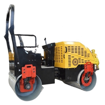 Compactor manual de rodillos de doble tambor para pavimentación de carreteras pequeñas